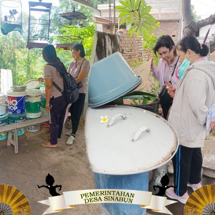 Kunjungan PE Jentik Nyamuk Demam Berdarah di Banjar dinas Tengah Desa Sinabun 